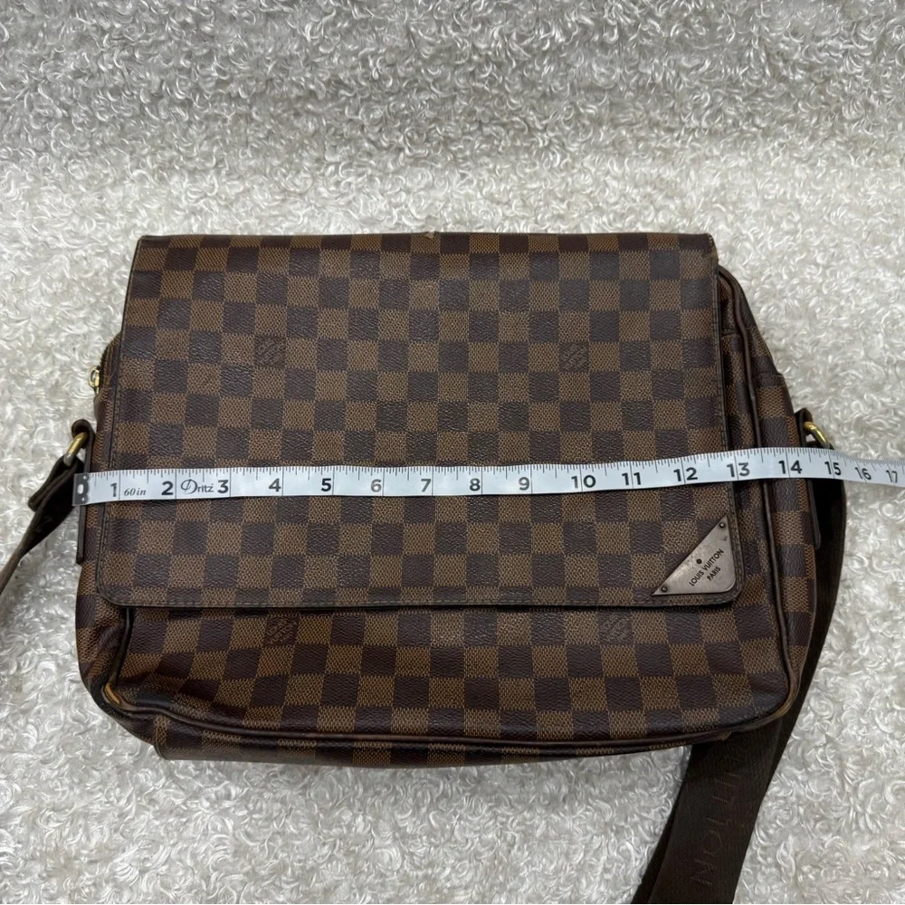 Louis Vuitton Ebene Dark Brown Checkered Messenger Bag